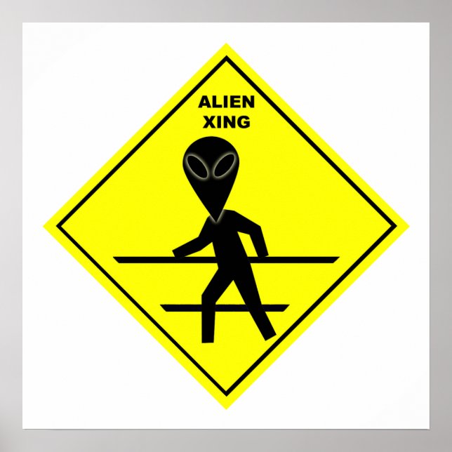 Poster de cruzamento de alienígena (Frente)