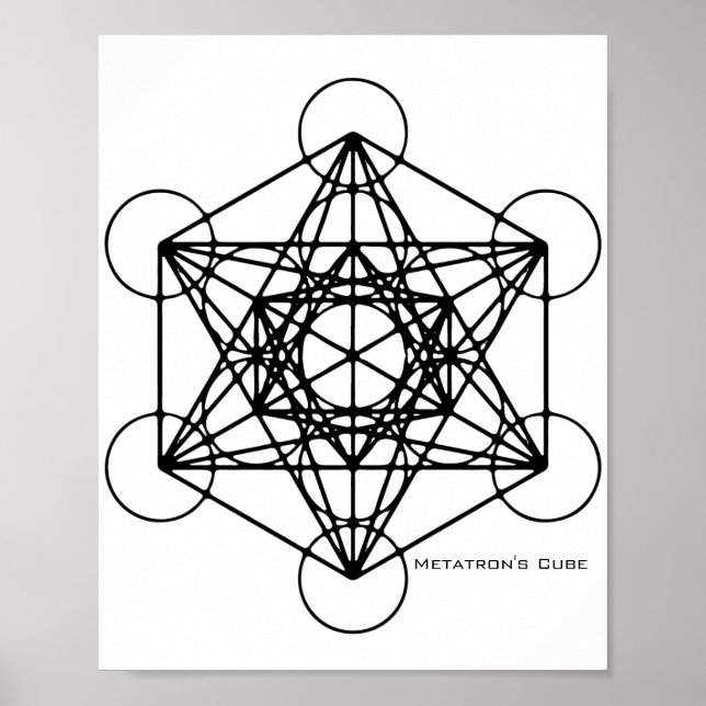 Poster de Cubo de Metatron (Frente)