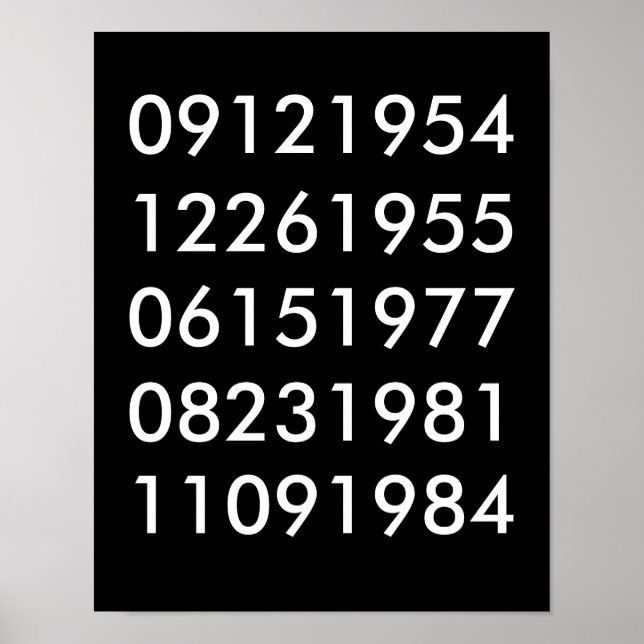 Poster de Datas Especiais Modernas (Frente)