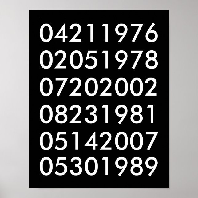 Poster de Datas Especiais Modernas (Frente)