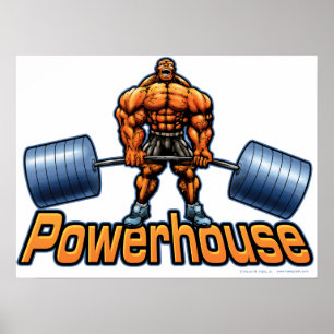 Poster de Deadlift da central eléctrica