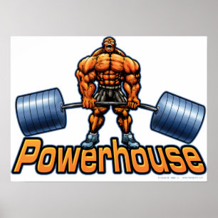 Poster de Deadlift da central eléctrica
