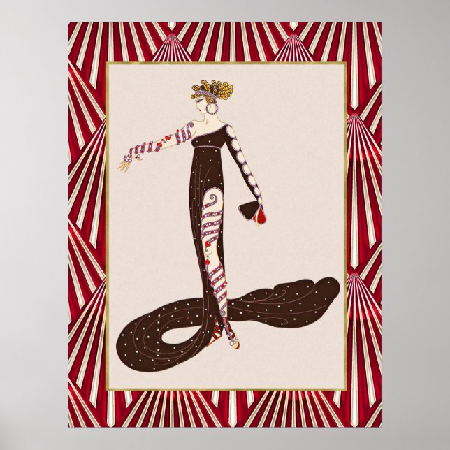 Poster de Deco de Estilo Vintage (G.Barbier). (Frente)