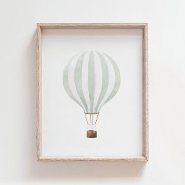 Pôster de Decoração de Berçário em Verde Menta com