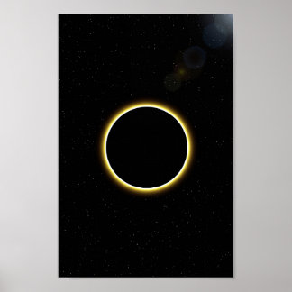 Poster de Decoração de Parede Solar Eclipse