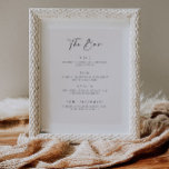 Poster de Decoração de Recepção do Menu de Bar de<br><div class="desc">Nosso sinal de bar de menu de bebida de papel é perfeito para adicionar a um quadro a ser exibido no bar. Os convidados podem escolher quais bebidas serão solicitadas no seu evento.</div>