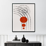 Poster de decoração exclusiva de arte do século mé<br><div class="desc">As linhas ousadas e modernas e formas em cores quentes e terríveis adicionarão um toque de sofisticação e estilo a qualquer sala em sua casa. Perfeito para uma sala, quarto ou escritório, esta arte criará um espaço quente e convidativo. Basta fazer o download do arquivo e impressão da arte em...</div>