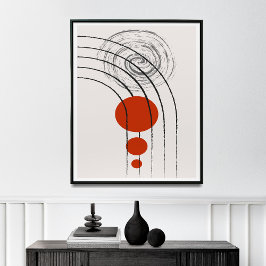 Poster de decoração exclusiva de arte do século mé