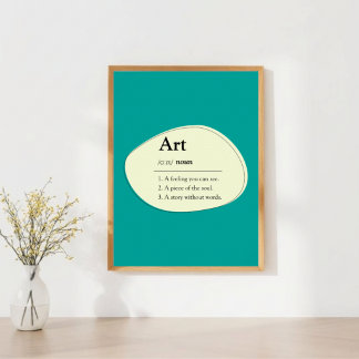 Pôster de Definição de Dicionário de Arte Personal