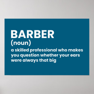 Poster de Definição de Humor de Barber