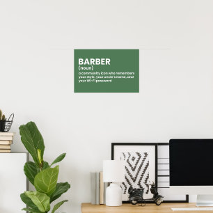 Poster de Definição de Humor de Compro de Barber