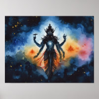 Poster de Deidade Hindu Cósmica - Presente para Me