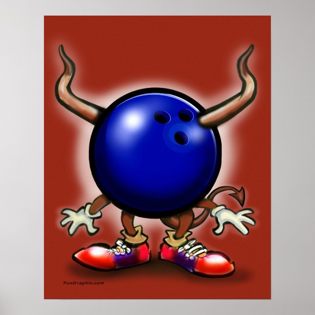 Poster de Demônio da boliche (Frente)