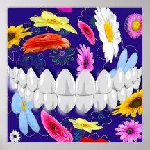 Poster de Dentista de rotação de dentadura de dent