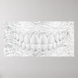 Poster de Dentista de Sorriso Branco Perfeito