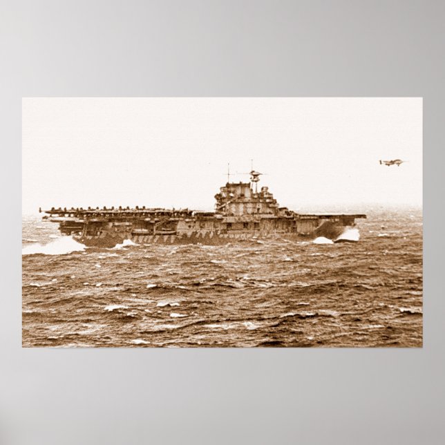 POSTER de descolagem do USS Hornet B-25 (Frente)