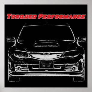 Poster de desempenho torcido