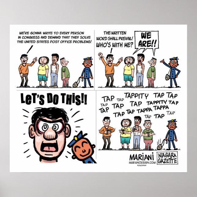 POSTER de desenho do USPS Editorial (Frente)