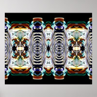 Poster de design frontal preto e ferrugem