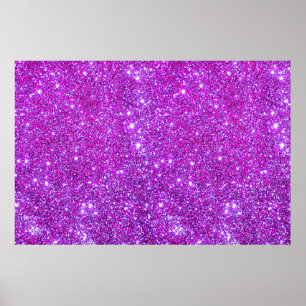 Poster de Design Personalizado do Sparkle Roxo Ros