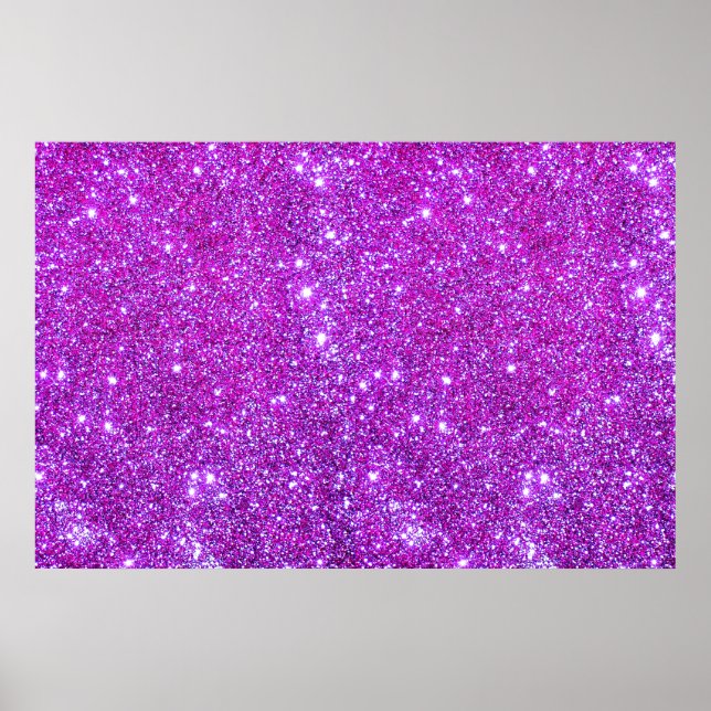 Poster de Design Personalizado do Sparkle Roxo Ros (Frente)