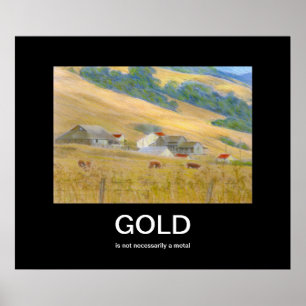 Poster de desmotivação Dourada