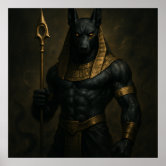 Poster Lobo Antigo Anubis, Ancião de Deus Egípcio Faraó | Zazzle