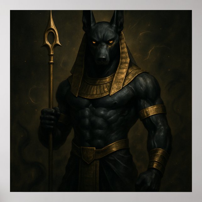 Poster de Deus Egípcio Anubis (Frente)