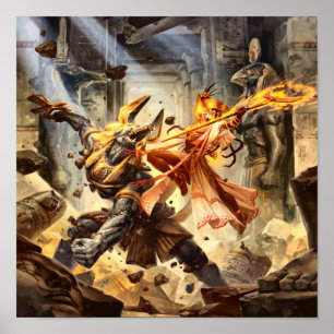 Poster de deuses egípcios