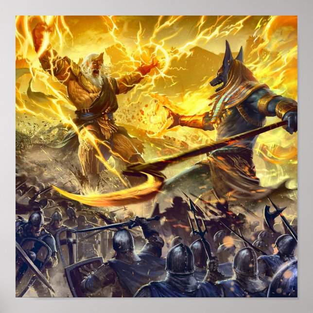 Poster de deuses egípcios (Frente)