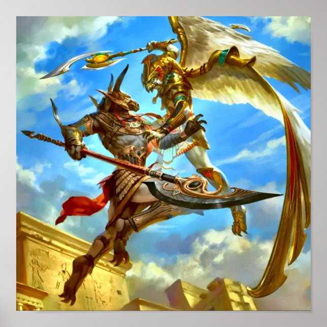 Poster de deuses egípcios (Frente)