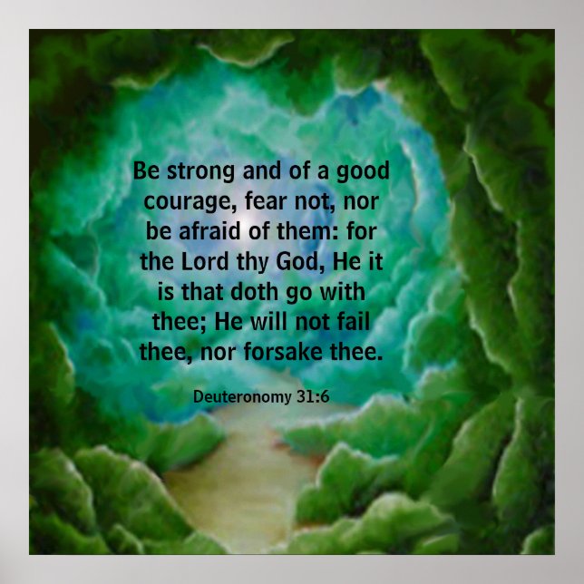 Poster de Deuteronomia 31:6 (Frente)