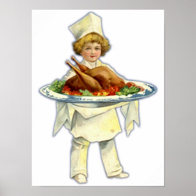 Poster de Dia de Ação de Graças (Frente)