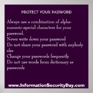 Poster de Dia de Segurança de Informações