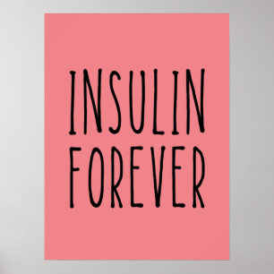 Poster de diabetes rosa