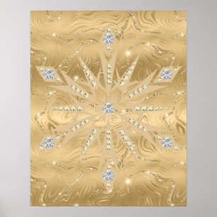 Poster de Diamante com Lúpulo Dourado do Lúpulo