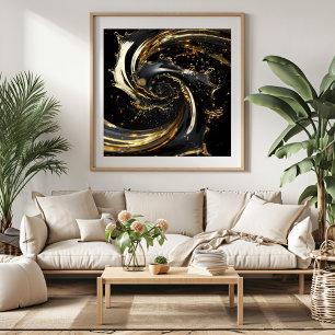 Poster de dinâmica de espiral do ouro
