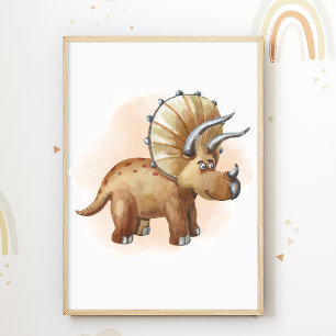 Pôster de Dinossauros Impressos para Quarto de Cri