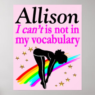 POSTER DE DIVER PERSONALIZADO bonito PINK