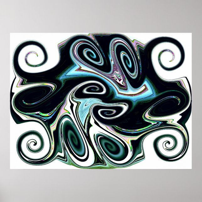 Poster de Diversão abstrato (Frente)