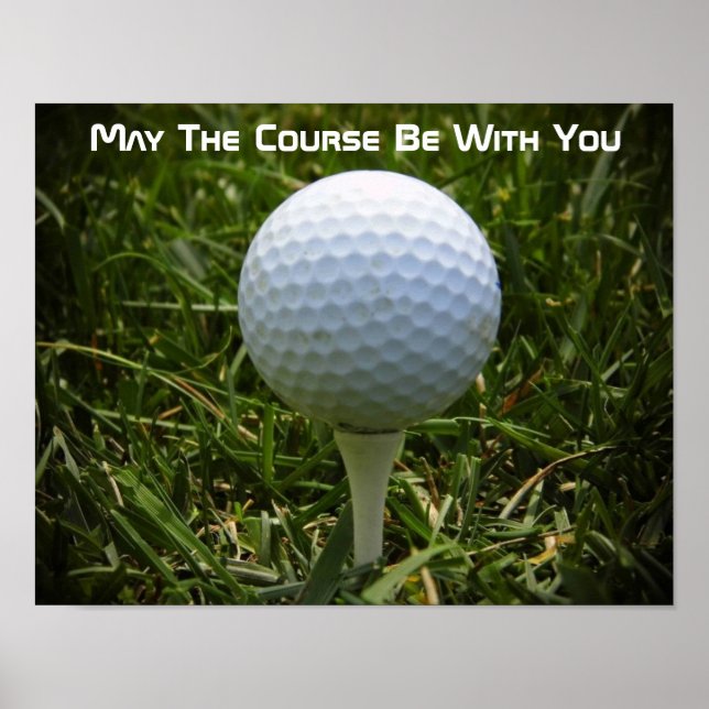 Poster de Diversão Motivacional Golf! (Frente)