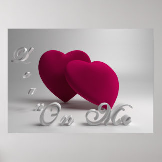 poster de Dizer Corações 3D 28x20