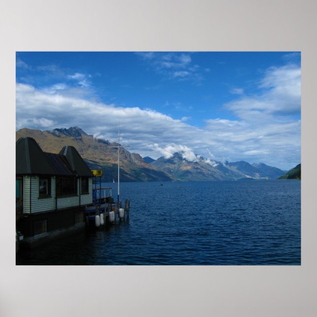 Poster de Dock Lakeside de Queenstown (Frente)