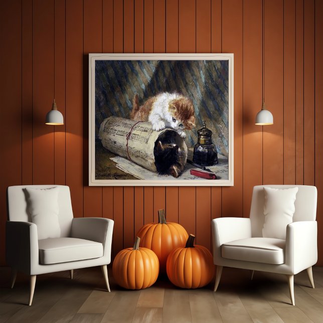 Poster de dois gatinhos ( 1886 ) (Criador carregado)