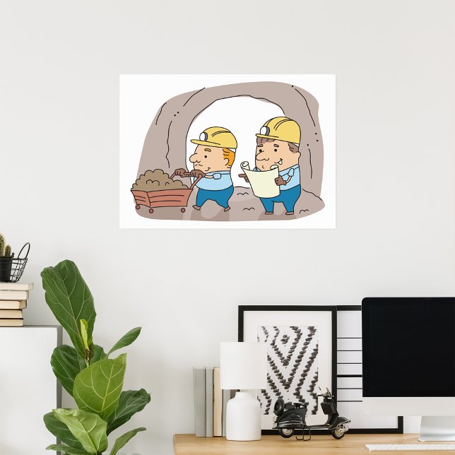 Poster de dois mineiros (Criador carregado)