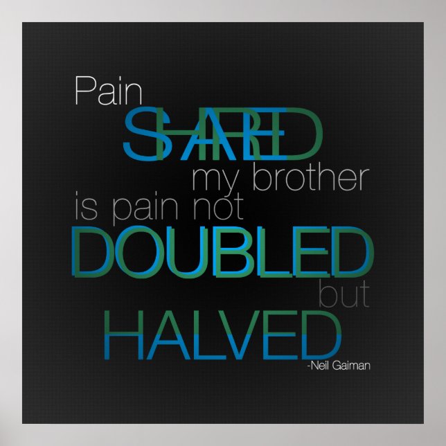 Poster de Dor Partilhada (Frente)