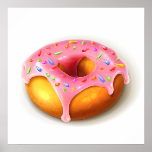 Poster de Doughnut decadente divino - SRF (Frente)