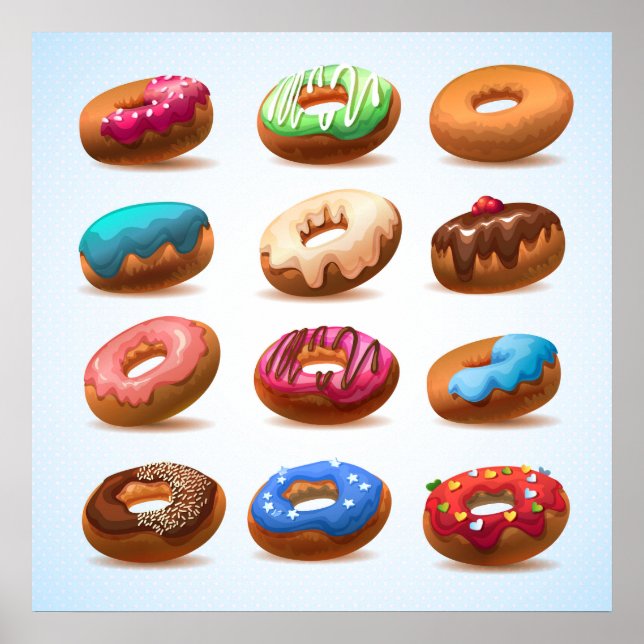 Poster de Doughnut decadente divino - SRF (Frente)