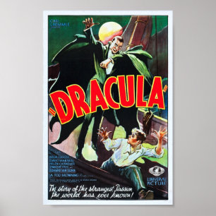 Poster de Dracula do vintage