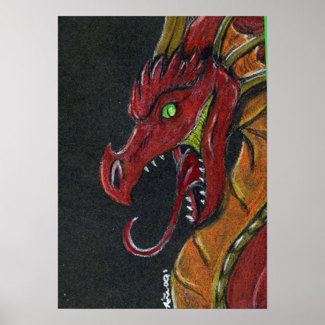 Poster de Dragão de Fogo (Frente)
